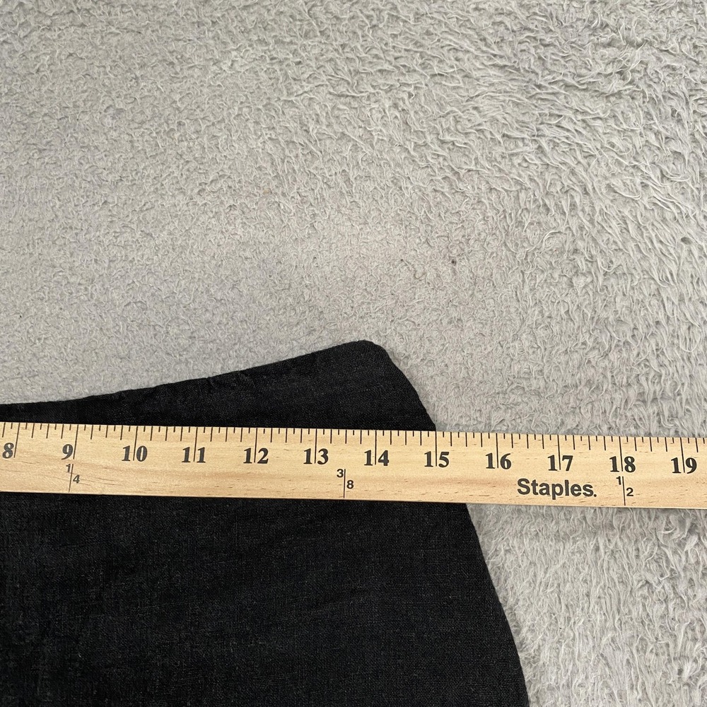 Abercrombie & Fitch Linen Mini Skirt Womens‎ Small Black Lined Pencil Summer - Picture 4 of 12